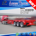 Aotong brand skeletal semitrailer type carbon steel port 3 axles 40ft container trailer price